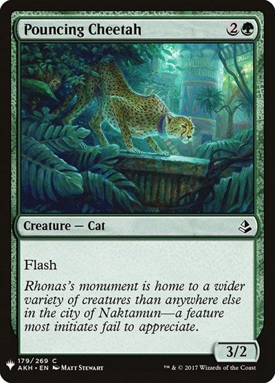Pouncing Cheetah (Mystery Booster) Near Mint