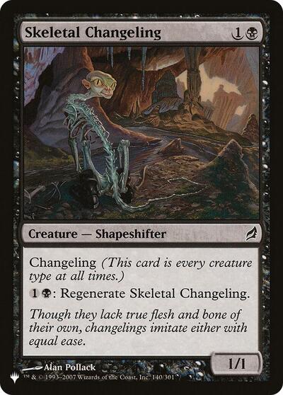 Skeletal Changeling (The List) Near Mint
