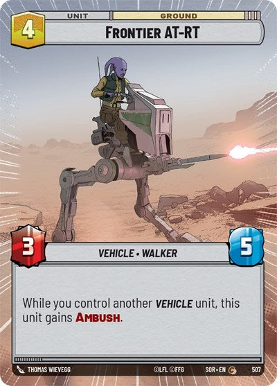Frontier AT-RT (Hyperspace) (Spark of Rebellion) Near Mint Foil
