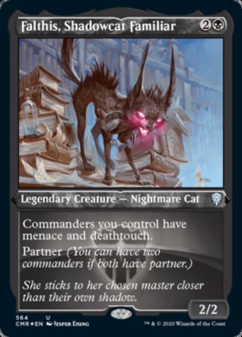 Falthis, Shadowcat Familiar (Foil Etched) (Commander Legends) Near Mint Foil