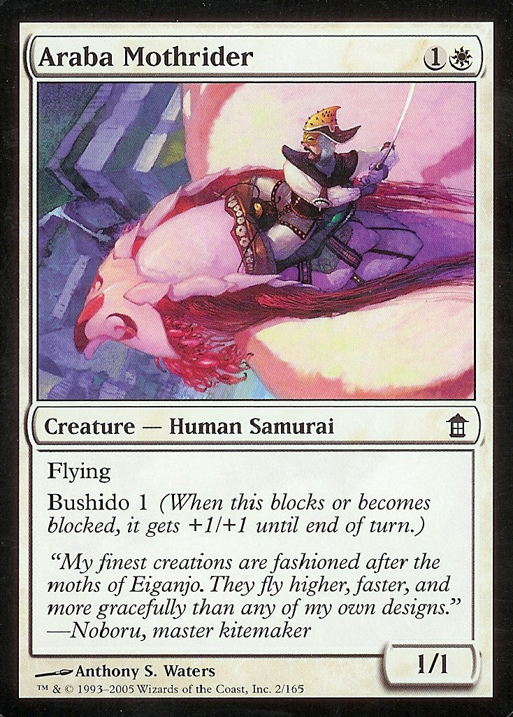 Araba Mothrider (Saviors of Kamigawa) Medium Play Foil