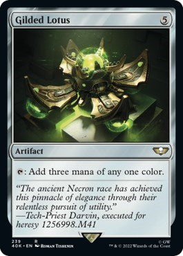 Gilded Lotus (Surge Foil) (Universes Beyond: Warhammer 40K) Light Play Foil