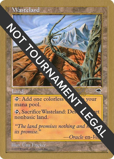 Wasteland - 1998 Ben Rubin (TMP) (World Championship Decks) Medium Play