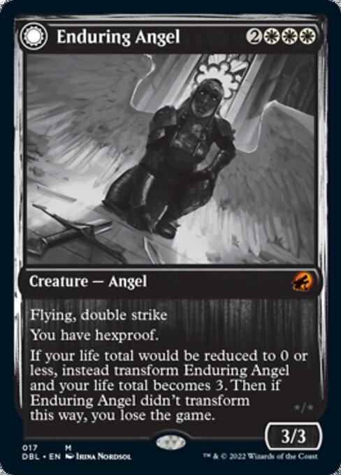 Enduring Angel / Angelic Enforcer (Innistrad: Double Feature) Near Mint Foil
