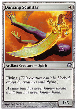 Dancing Scimitar (9th Edition) Medium Play Foil