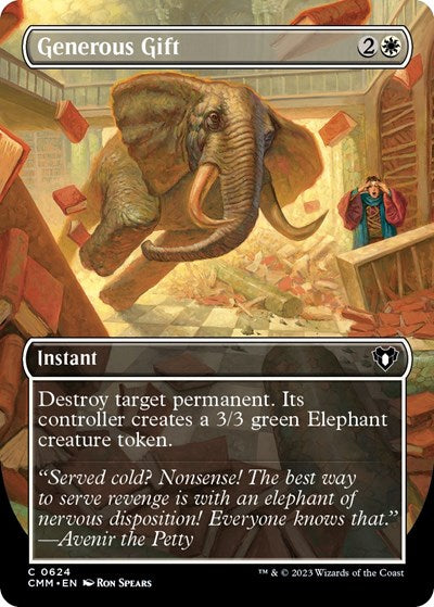 Generous Gift (Borderless) (Commander Masters) Near Mint Foil