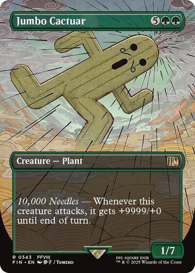 Jumbo Cactuar (Borderless) (Universes Beyond: FINAL FANTASY) Light Play