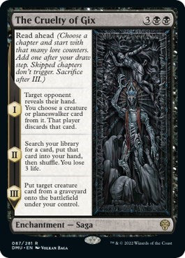 The Cruelty of Gix (Dominaria United) Medium Play