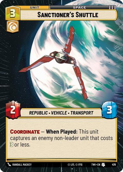 Sanctioner's Shuttle (Hyperspace) (Twilight of the Republic) Near Mint Foil