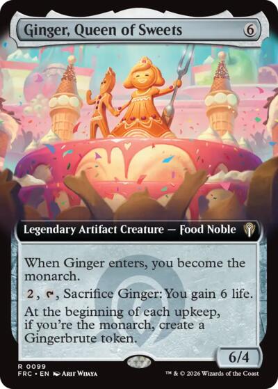 Ginger, Queen of Sweets (Extended Art) (Commander: Reality Fracture) Near Mint