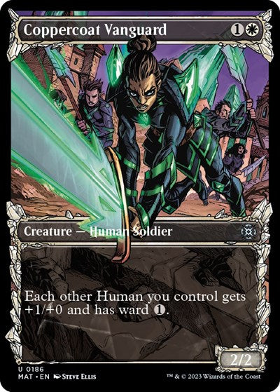 Coppercoat Vanguard (Halo Foil) (March of the Machine: The Aftermath) Near Mint Foil