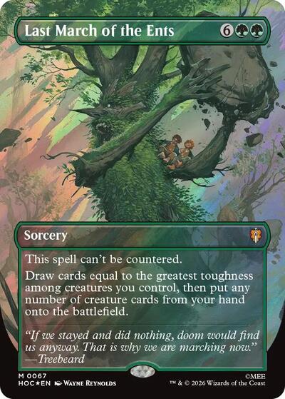 Last March of the Ents  Borderless   Surge Foil|1|0|0.00
