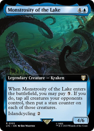 Monstrosity of the Lake (Extended Art) (Commander: The Lord of the Rings: Tales of Middle-earth) Near Mint