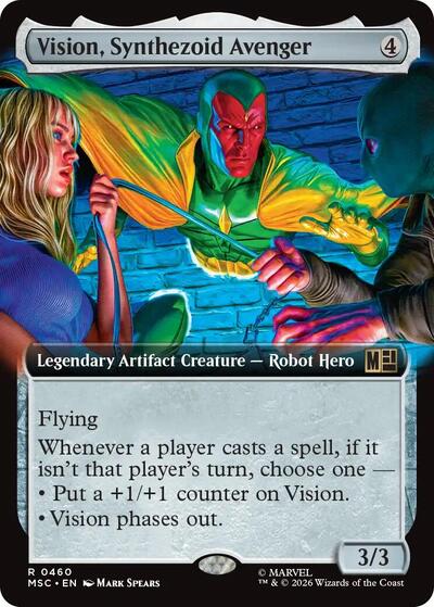 Vision, Synthezoid Avenger (Extended Art) (Commander: Marvel Super Heroes) Near Mint