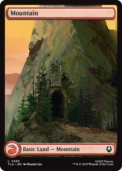 Mountain (0295) (Avatar: The Last Airbender) Near Mint Foil