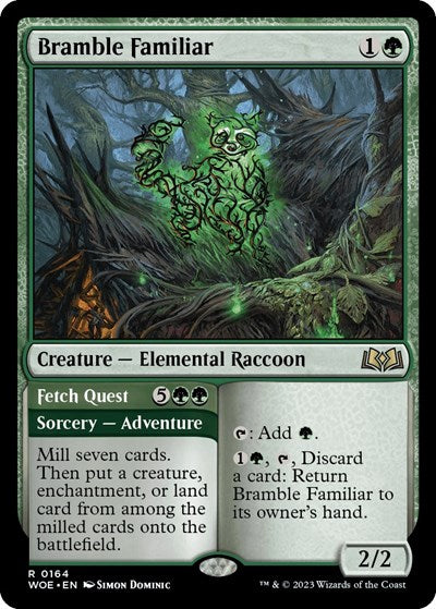 Bramble Familiar (Wilds of Eldraine) Light Play Foil