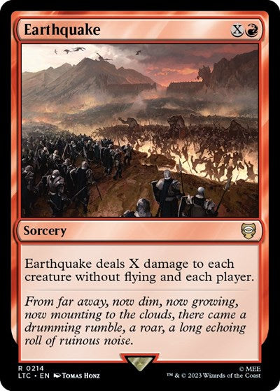 Earthquake (Commander: The Lord of the Rings: Tales of Middle-earth) Near Mint
