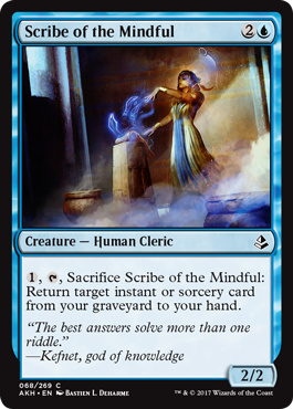 Scribe of the Mindful (Amonkhet) Light Play Foil