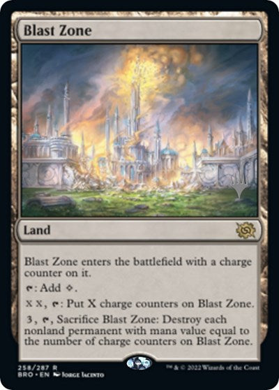 Blast Zone (BRO) (Promo Pack: The Brothers War) Near Mint Foil