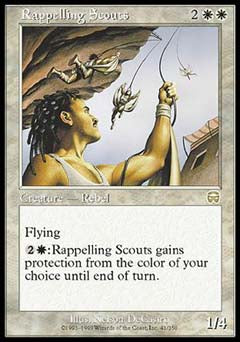 Rappelling Scouts (Mercadian Masques) Medium Play
