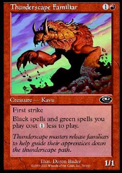 Thunderscape Familiar (Planeshift) Light Play Foil
