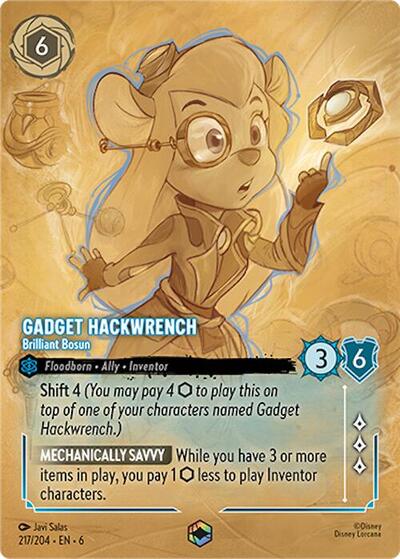 Gadget Hackwrench - Brilliant Bosun (Enchanted) (Azurite Sea) Near Mint Holofoil