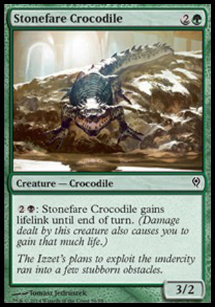 Stonefare Crocodile (Duel Decks: Jace vs Vraska) Light Play