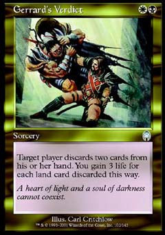 Gerrard's Verdict (Apocalypse) Heavy Play
