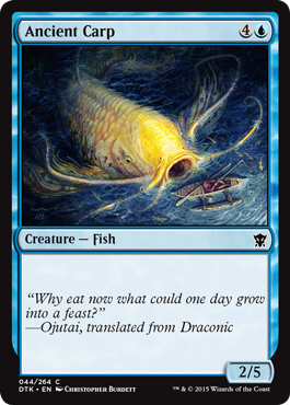 Ancient Carp (Dragons of Tarkir) Medium Play Foil