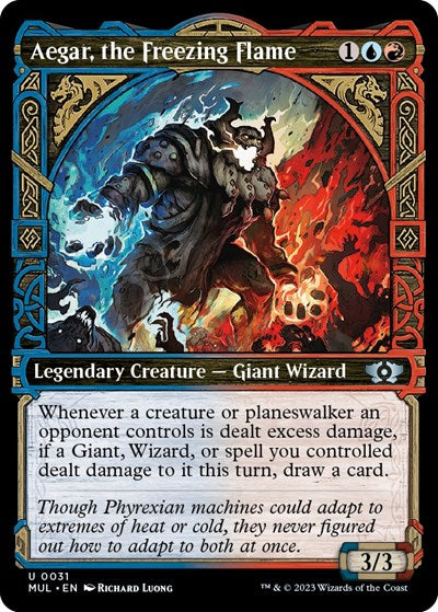 Aegar, the Freezing Flame (March of the Machine: Multiverse Legends) Medium Play Foil