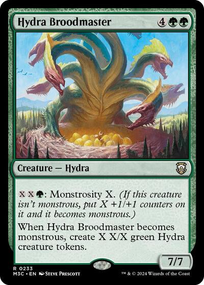 Hydra Broodmaster (Ripple Foil) (Commander: Modern Horizons 3) Light Play Foil