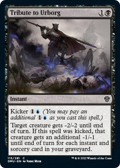 Tribute to Urborg (Dominaria United) Medium Play Foil