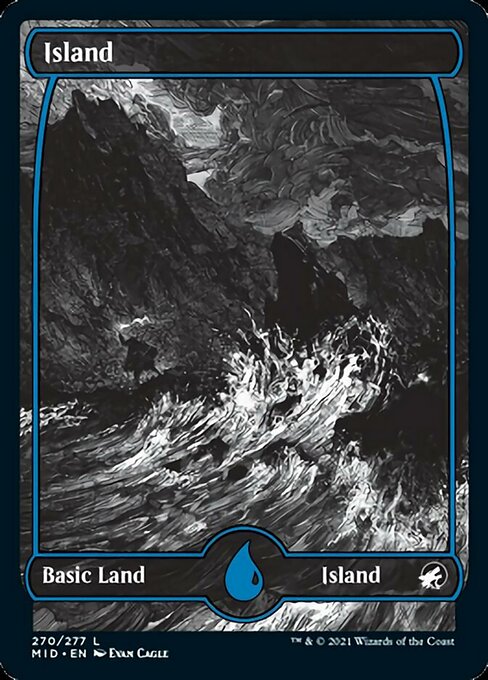 Island (270) (Innistrad: Midnight Hunt) Medium Play Foil