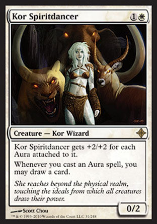 Kor Spiritdancer (Rise of the Eldrazi) Damaged / Poor Foil