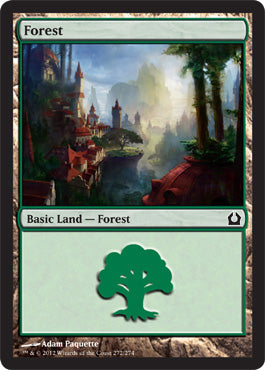 Forest (272) (Return to Ravnica) Medium Play Foil