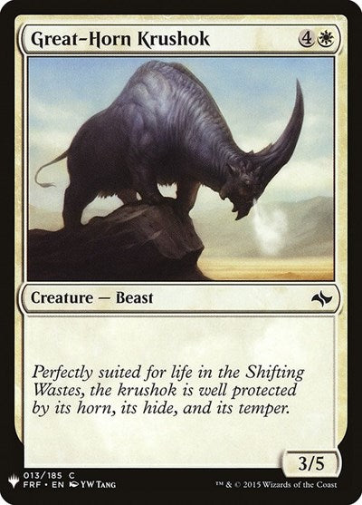 Great-Horn Krushok (Mystery Booster) Near Mint