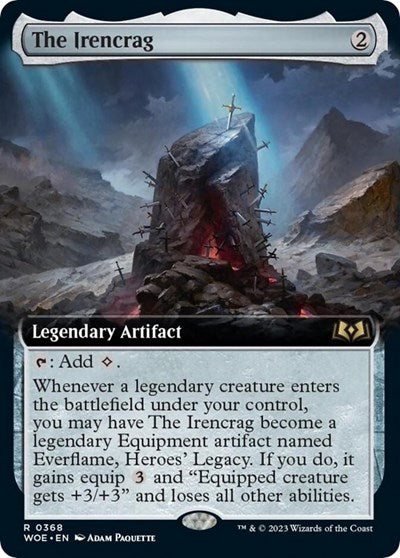 The Irencrag (Extended Art) (Wilds of Eldraine) Medium Play