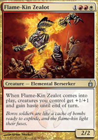 Flame-Kin Zealot (Ravnica) Medium Play Foil