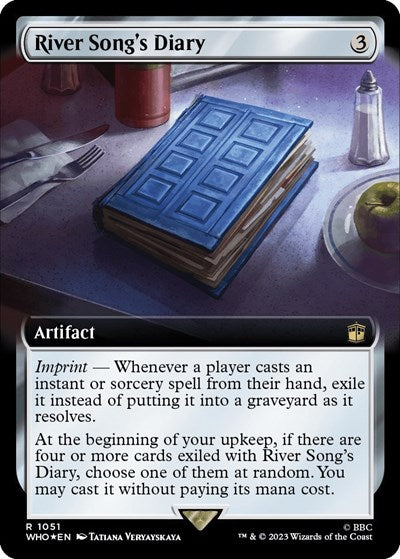 River Song's Diary (Extended Art) (Surge Foil) (Universes Beyond: Doctor Who) Near Mint Foil