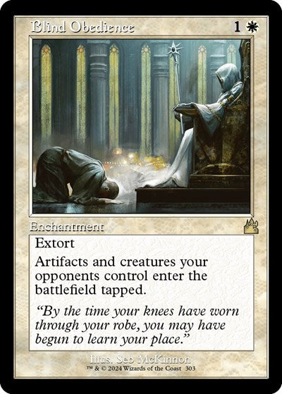 Blind Obedience (Retro Frame) (Ravnica Remastered) Light Play