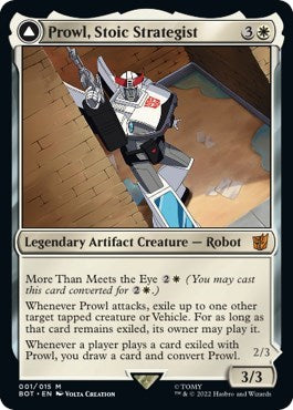 Prowl, Stoic Strategist (Universes Beyond: Transformers) Medium Play Foil