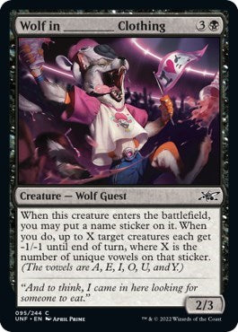 Wolf in ______ Clothing (Unfinity) Light Play