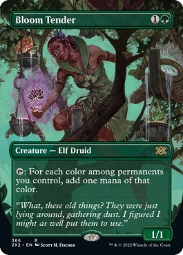 Bloom Tender (Borderless) (Double Masters 2022) Light Play Foil