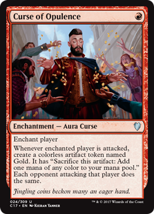 Curse of Opulence (Commander 2017) Damaged / Poor