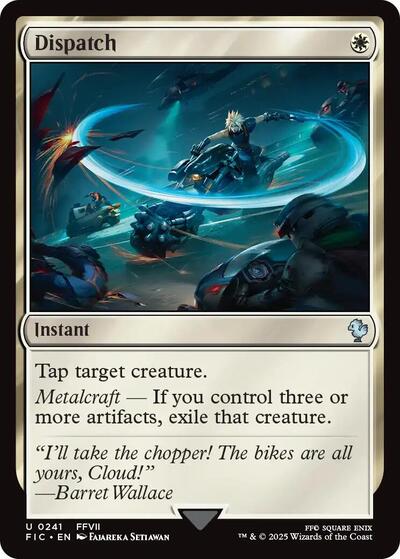 Dispatch (Surge Foil) (Commander: FINAL FANTASY) Light Play Foil