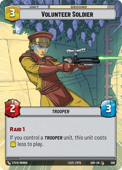 Volunteer Soldier (Hyperspace) (Spark of Rebellion) Near Mint Foil