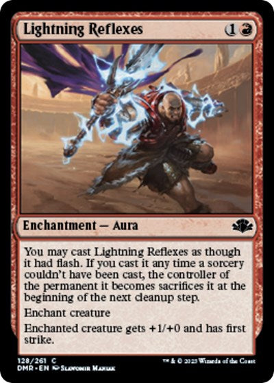 Lightning Reflexes (Dominaria Remastered) Light Play Foil