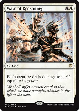 Wave of Reckoning (Commander 2016 Edition) Light Play