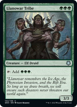 Llanowar Tribe (Magic Game Night: Free-For-All) Near Mint