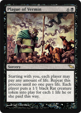 Plague of Vermin (Shadowmoor) Light Play Foil